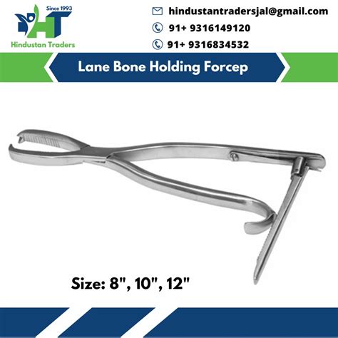 Lane Bone Holding Forceps With Ratchet At Rs 1899 Orthopedic Instruments In Jalandhar Id