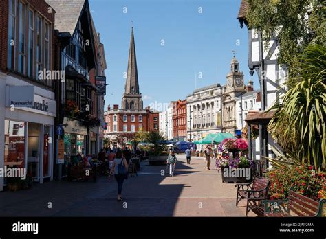 High Street Hereford Stock Photo Alamy