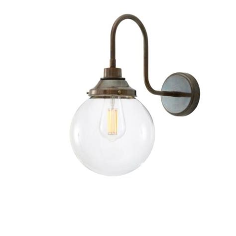 Laguna Clear Globe Bathroom Pendant Light 35cm Ip44 Mullan Lighting