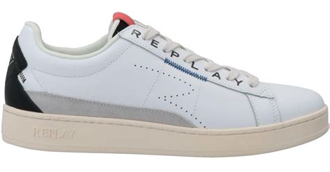 replay sneakers  white  men lyst