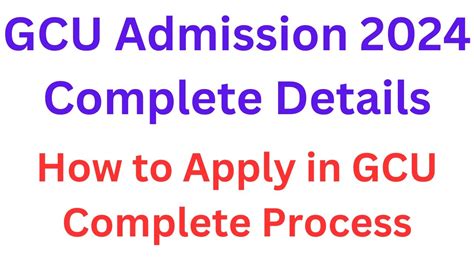 How To Apply For Gc University Lahore I How To Apply In Gc University I