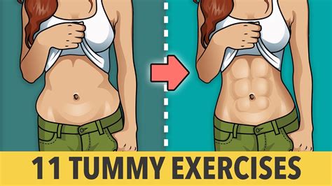 11 Tummy Tightening Exercises At Home Youtube