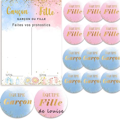 Jeux Baby Shower Gender Reveal Gender Reveal Poster Autocollants