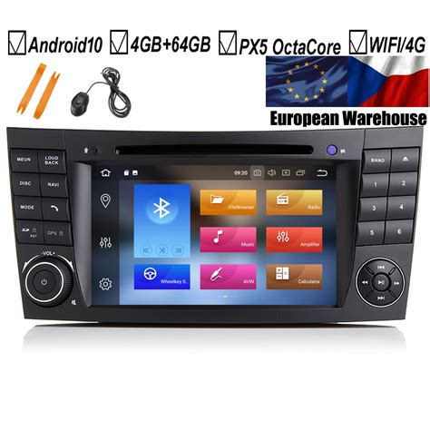 7 Car Android 10 Car Dvd Gps Player For Mercedes Benz E Class W211 E200