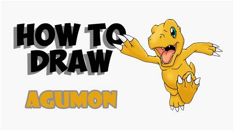 How To Draw Agumon Digimon Youtube