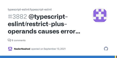 Typescript Eslint Restrict Plus Operands Causes Error ESLint