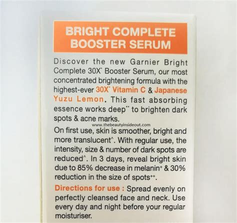 Garnier Vitamin C Serum Review with Ingredient Analysis & Side Effects