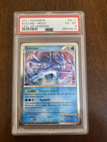 Mavin Psa Pokemon Shiny Suicune Card Call Of Legends Set Sl Ultra