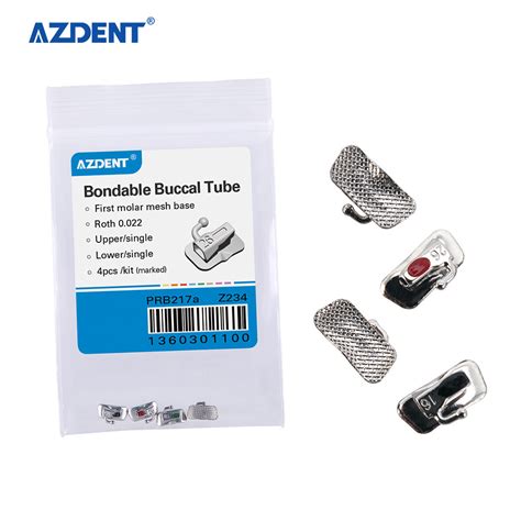 Azdent Dental Roth U L Orthodontic Bondable Buccal Tubes China