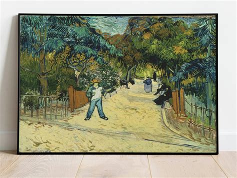 Van Gogh Entrance To The Public Gardens In Arle Wall Decor Inspire Uplift