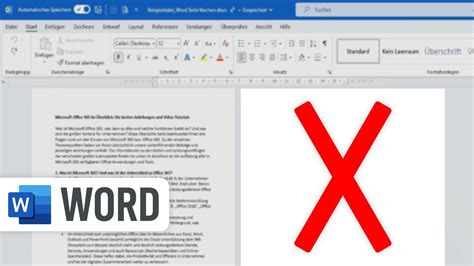 So löschst Du leere Seiten in Word auch letzte YouTube