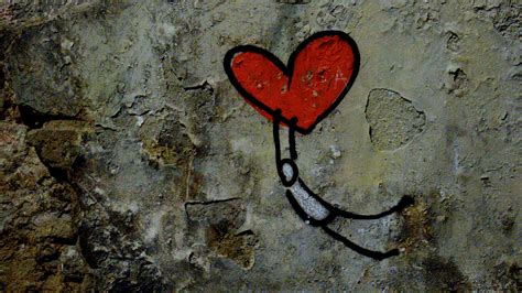 Wall Graffiti Heart Love Street Art 4k Hd Wallpaper
