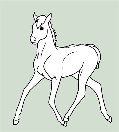 Foal Lineart Png By Frozenheartstables On Deviantart