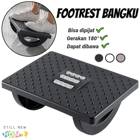 Jual Footrest Bangku Pijakan Kaki Kantor Foot Rest Under Desk