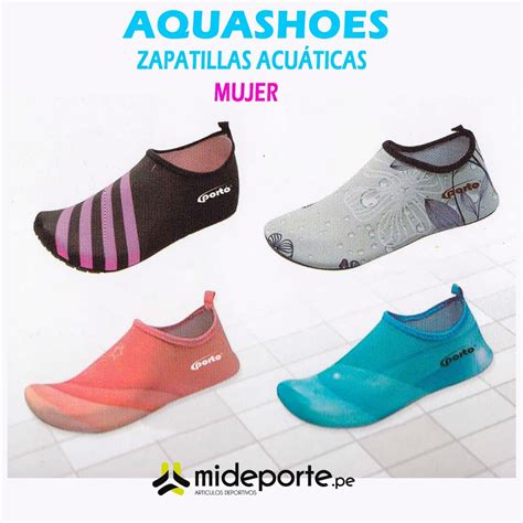 Zapatillas Acuáticas Aquashoes Para Adulto Mujer Natación S 55 00 en