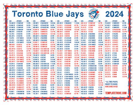 Mlb 2024 Schedule Blue Jays Schedule Anny Arabella