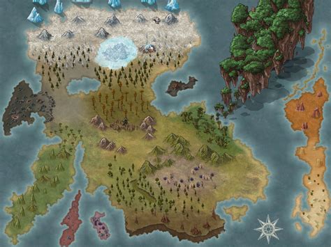 Land of the Fae - Map Commission [Art] : r/DnD