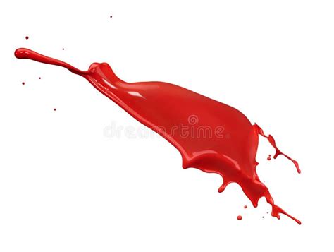 Red Paint Splash Stock Photo Image Of White Painting 11566626