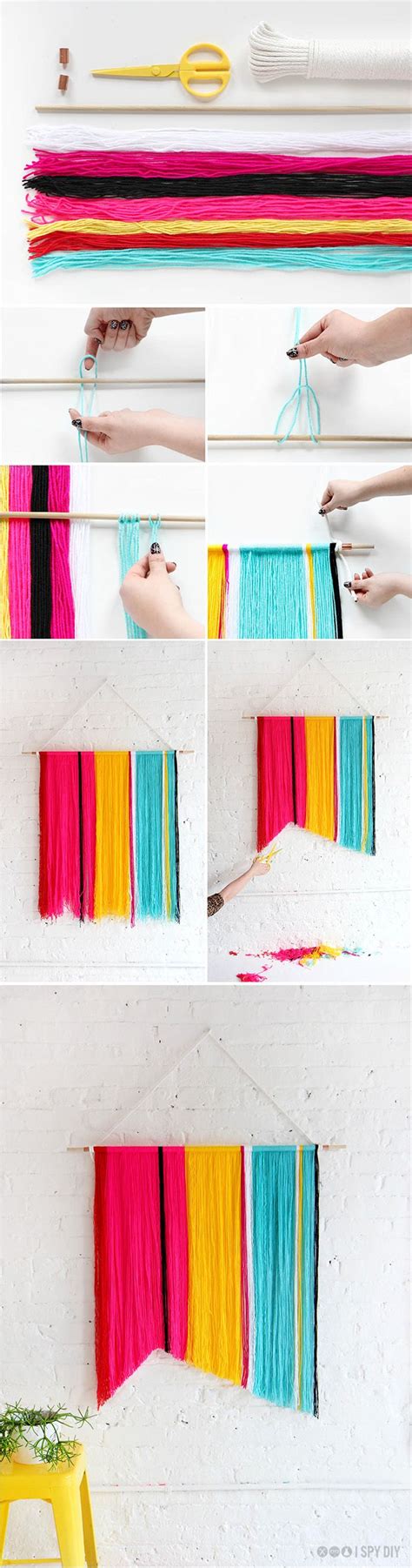 25 Diy Yarn Crafts Tutorials And Ideas For Your Home Decoration 2022