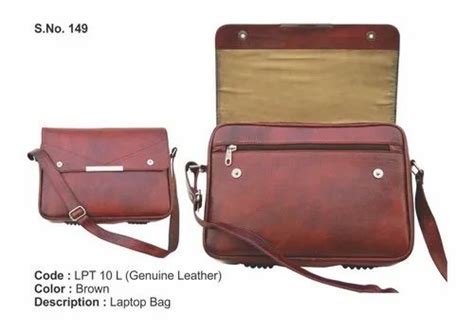 Plain Office Brown Leather Sling Bag Size 10 X 12 Inch At Rs 1290