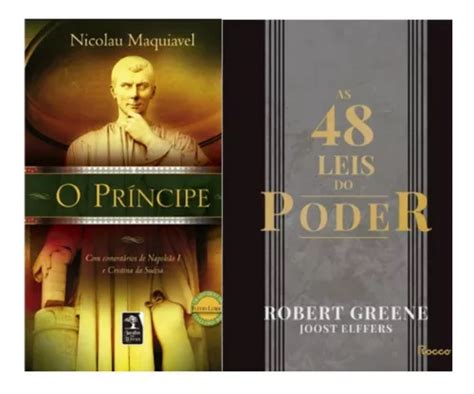 Kit Livros 48 Leis De Poder capa Dura E O Principe Frete grátis