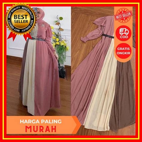 Baju Gamis Jumbo Ld12 Ld130 Dress Crinkle Airflow Gamis Lebaran 2023