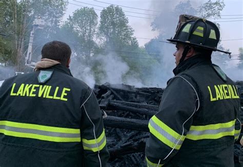 Freetown Lakeville Rochester Fire Departments Battle Fully Engulfed