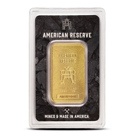 Buy Oz American Reserve Gold Bar New W Assay Bullionmax