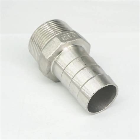 Bsp Male X Mm Hose Barbed Stainless Steel Pipe Fitting