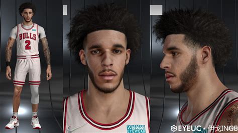 Nba K Lonzo Ball Cyberface Hair And Body Model Afro Braid