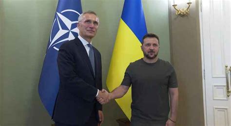 Zelensky Meets With NATO Chief Stoltenberg In Roya News