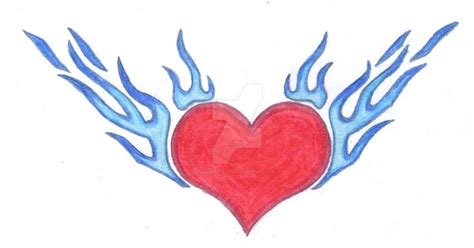 Flaming Heart By Soccerlover5 On Deviantart