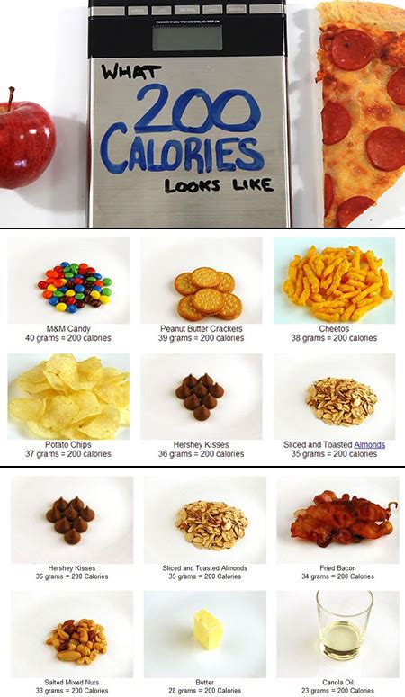 What 200 Calorie Portions Of 16 Different Foods Looks Like Techeblog