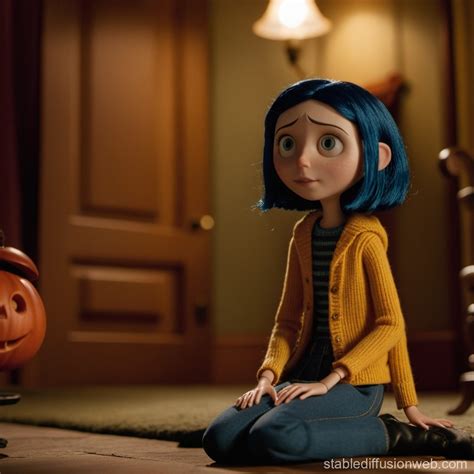 Coraline Jones From The Film Coraline But Grown Up Prompts Stable