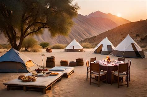 Un Oasi Nascosta Nel Deserto Dove Vive Una Trib Nomade Foto Premium