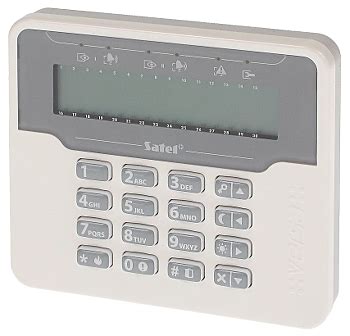 Keypad For Alarm Control Panel Versa Lcdm Wh Satel Keypads With