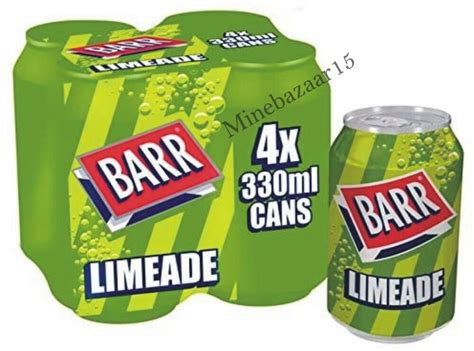 Barr Limeade Fizzy Soda Soft Drink 330ml Pack Of 4 Ebay