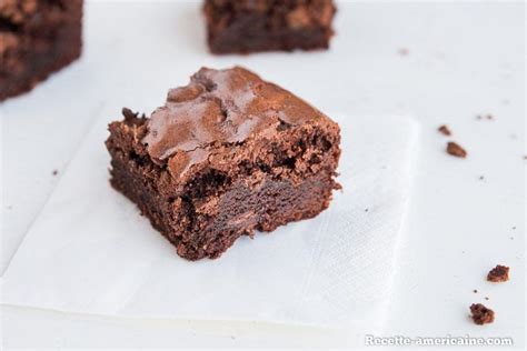 Brownie fondant et croustillant à l américaine Recette Américaine