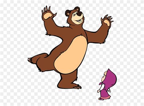 Медведь маша и медведь пнг картинки