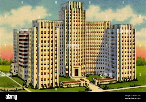 New Charity Hospital New Orleans 1940 Stock Photo Alamy