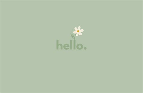 Daisy Pistachio Pastel Desktop Wallpaper Nel Computer