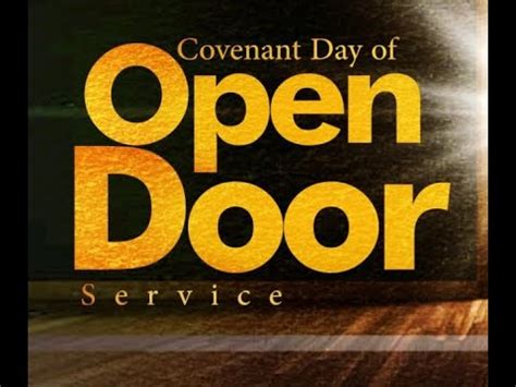 Nd Covenant Day Of Open Doors May Living Faith Church