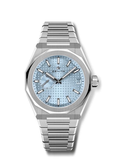 Zenith I Defy Skyline Stainless Steel Ice Blue