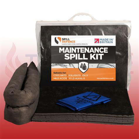 Spill Defence L Spill Kit In Clip Top Industrial Spill Control