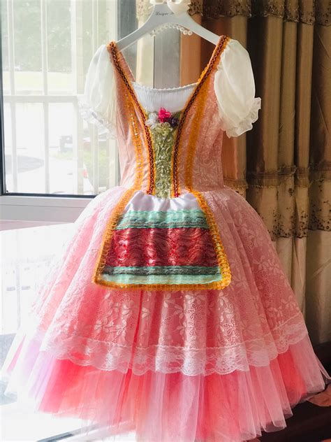 Professional Ballet Romantic Tutu Costume For The Flames Of Paris YAGP