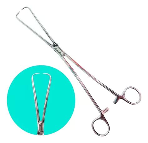 Pinça Pozzi Cirúrgica 25 5cm Para Colo Uterino Aço Inox Parcelamento