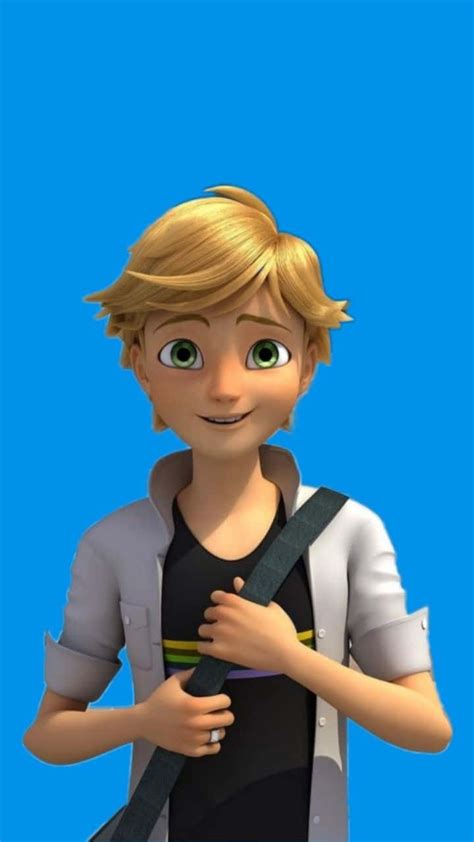 Download Miraculous Ladybug Adrien In Blue Wallpaper | Wallpapers.com