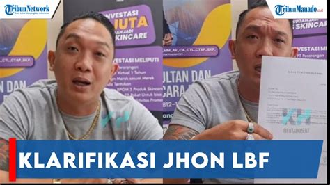 KLARIFIKASI JHON LBF SOAL TUDINGAN MANTAN KARYAWAN YouTube