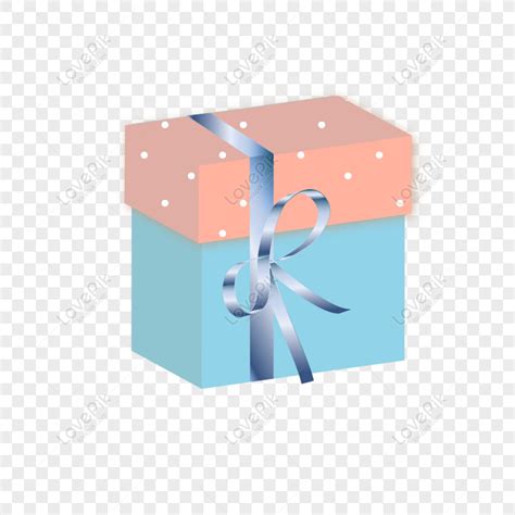 gambar kotak hadiah gelombang kartun kecil segar png  gratis