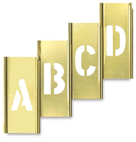 Horizontal Interlocking Brass Stencils - BLICK art materials